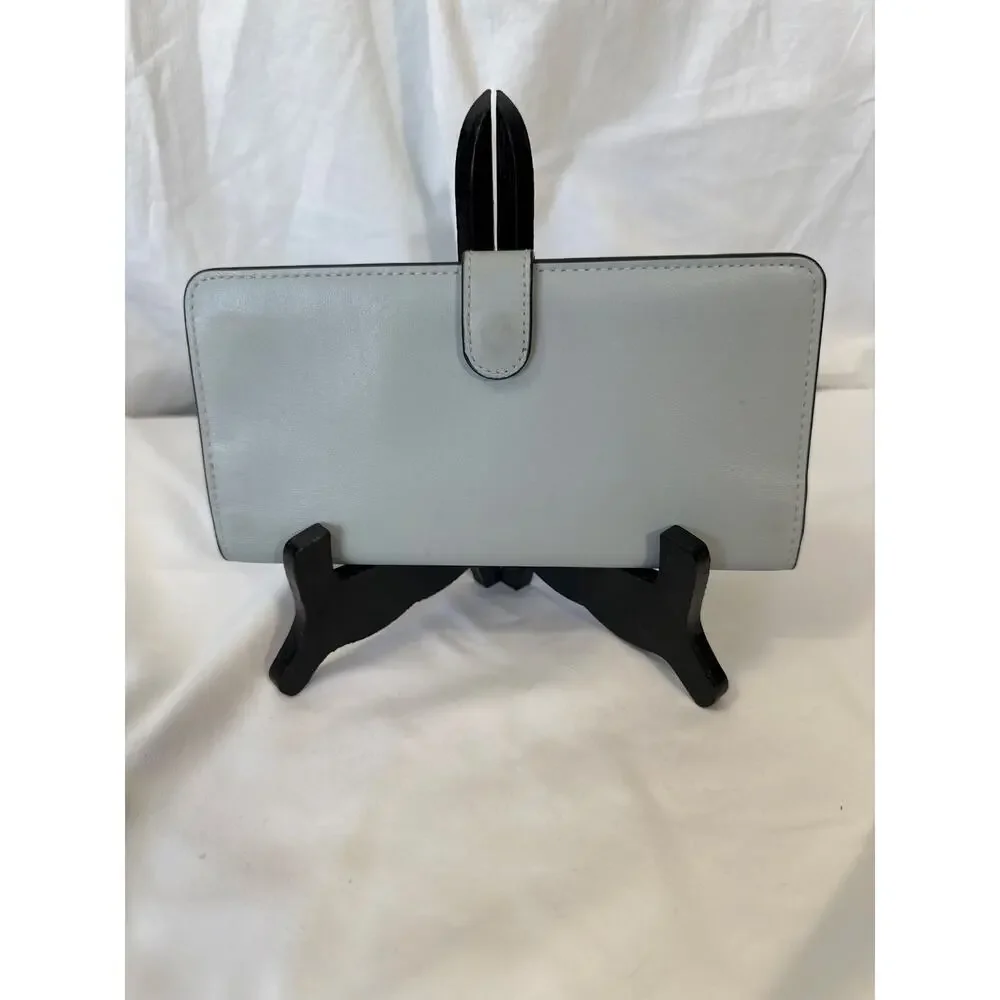 Coach Skinny Light Blue Calf Leather GUC
